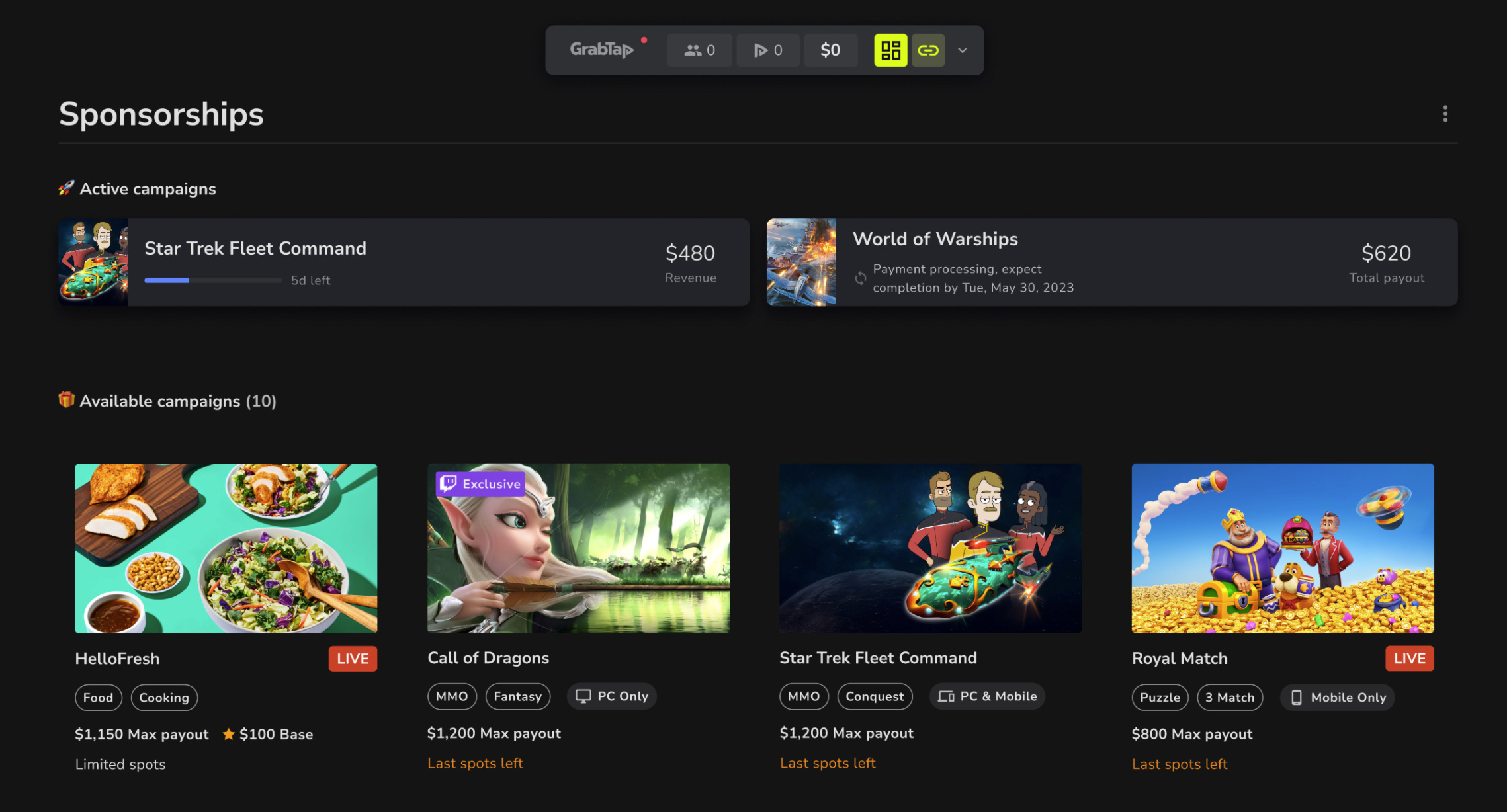 Opt-in list page and SE dashboard integration